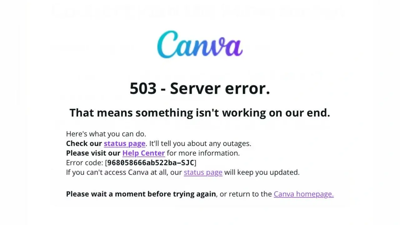 Canva Down