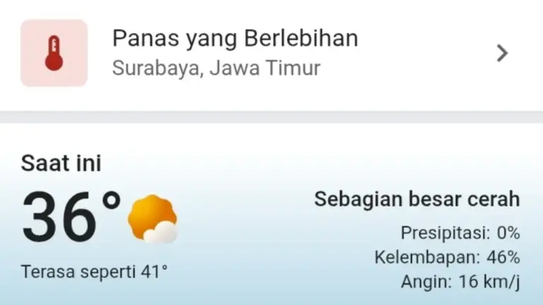Suhu Surabaya