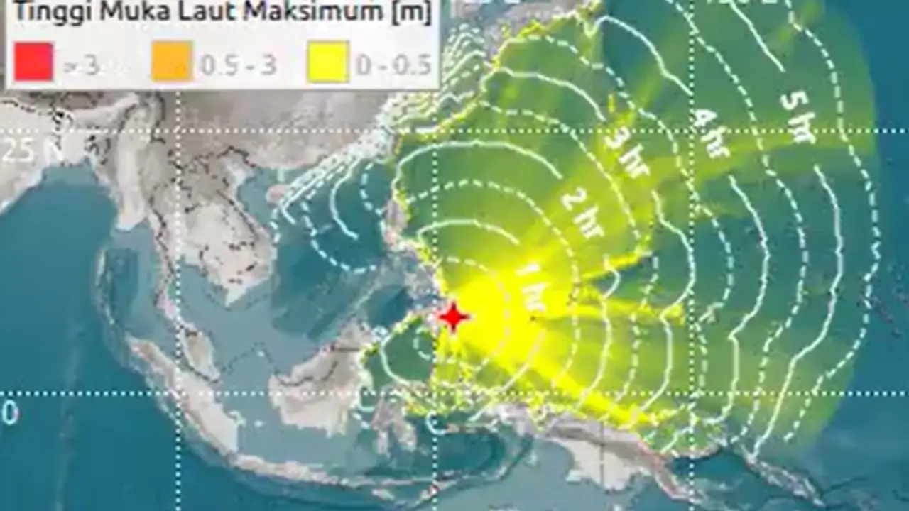 Tsunami Dampak Gempa Sulut