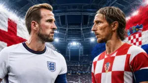 5 Pertandingan Terakhir Inggris dan Kroasia