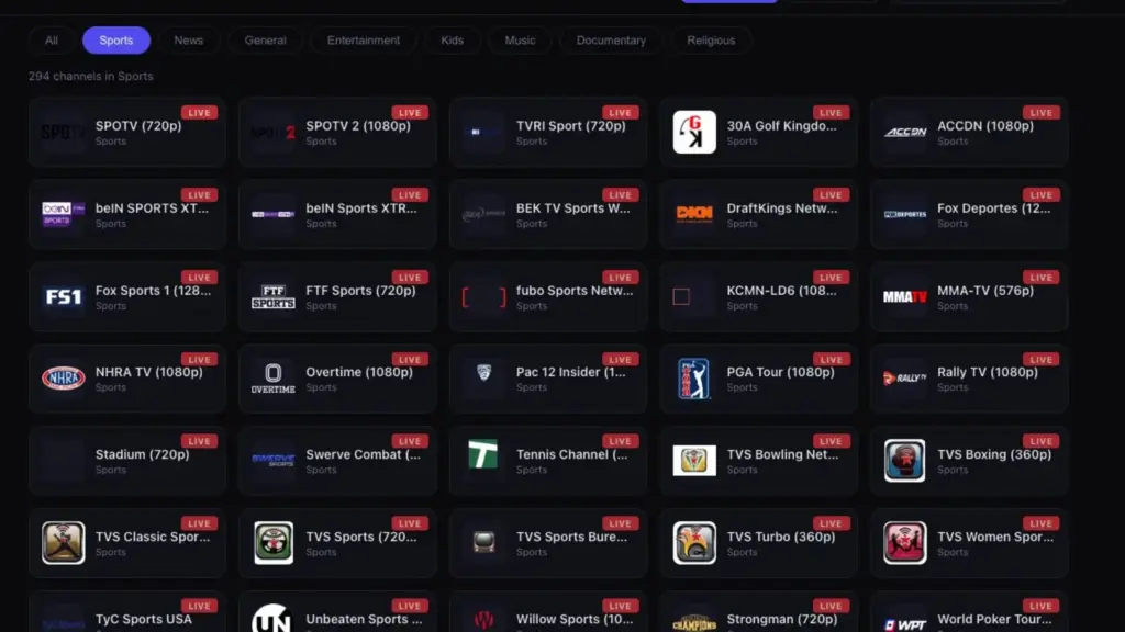 Channel Olahraga Top Dunia