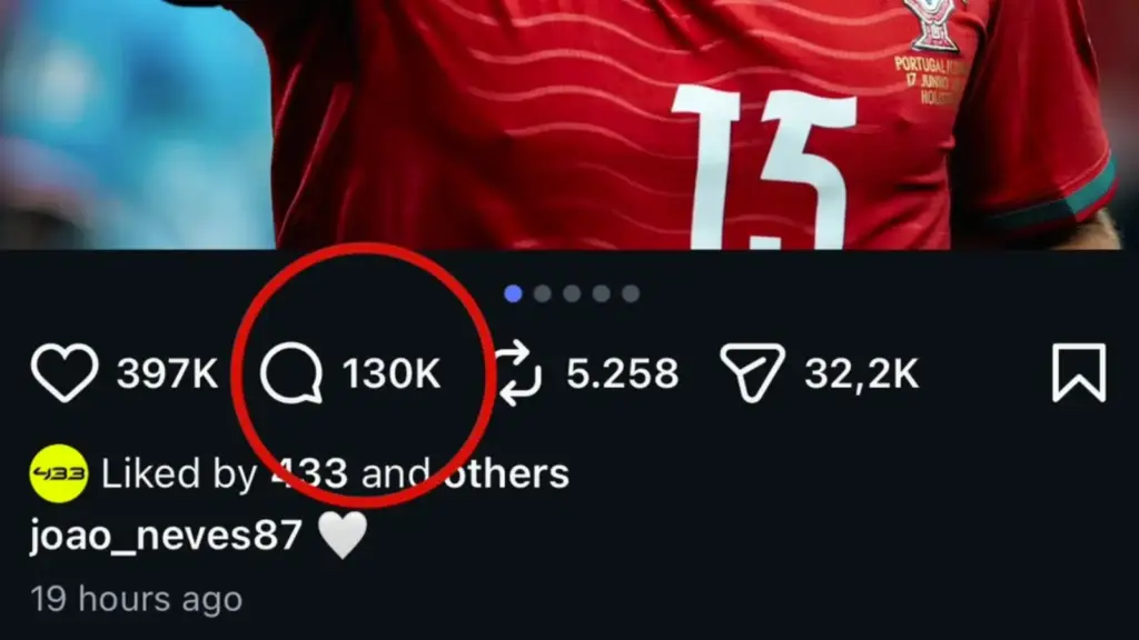 Fans Cristiano Ronaldo Banjiri Postingan Instagram João Neves dengan 130 Ribu Komentar