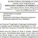 Kemdiktisaintek Rilis Hasil Seleksi Stipendium Hungaricum Bersama Tempus Public Foundation