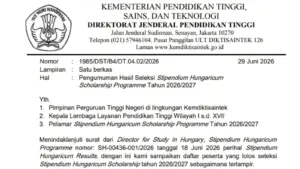 Hasil Seleksi Stipendium Hungaricum