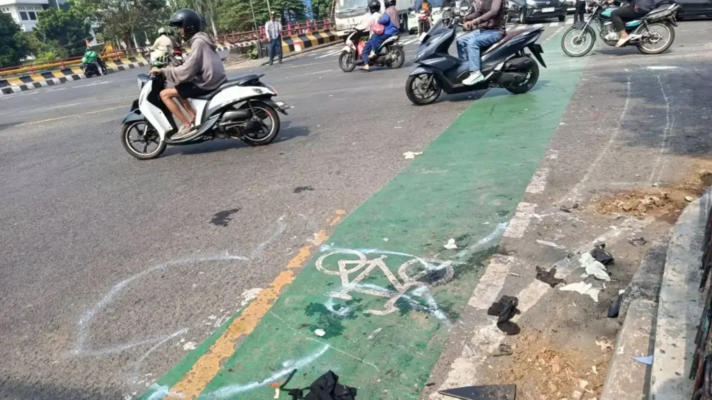 Korban Kecelakaan di Unisma Bekasi