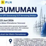Pemadaman Listrik Semarang Hari Ini 23 Juni 2026 Hingga 3 jam