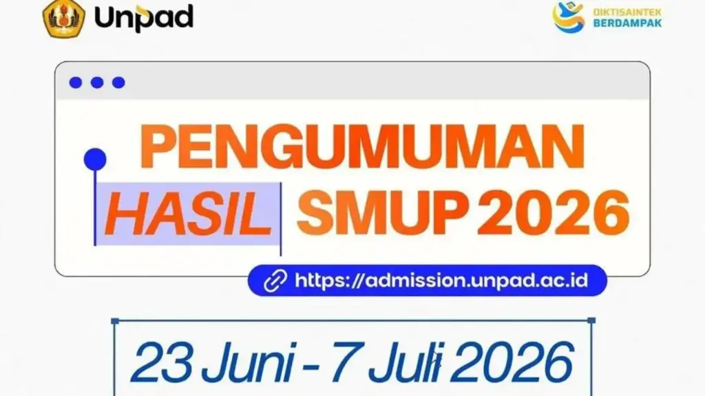 Pengumuman Hasil SMUP Unpad 2026