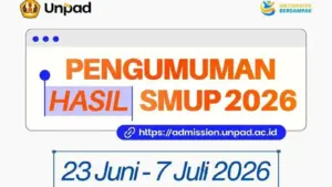 Pengumuman Hasil SMUP Unpad 2026