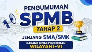 Pengumuman SPMB Sumut 2026 Tahap 2