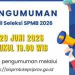 Cara Cek Pengumuman SPMB Kepri 2026