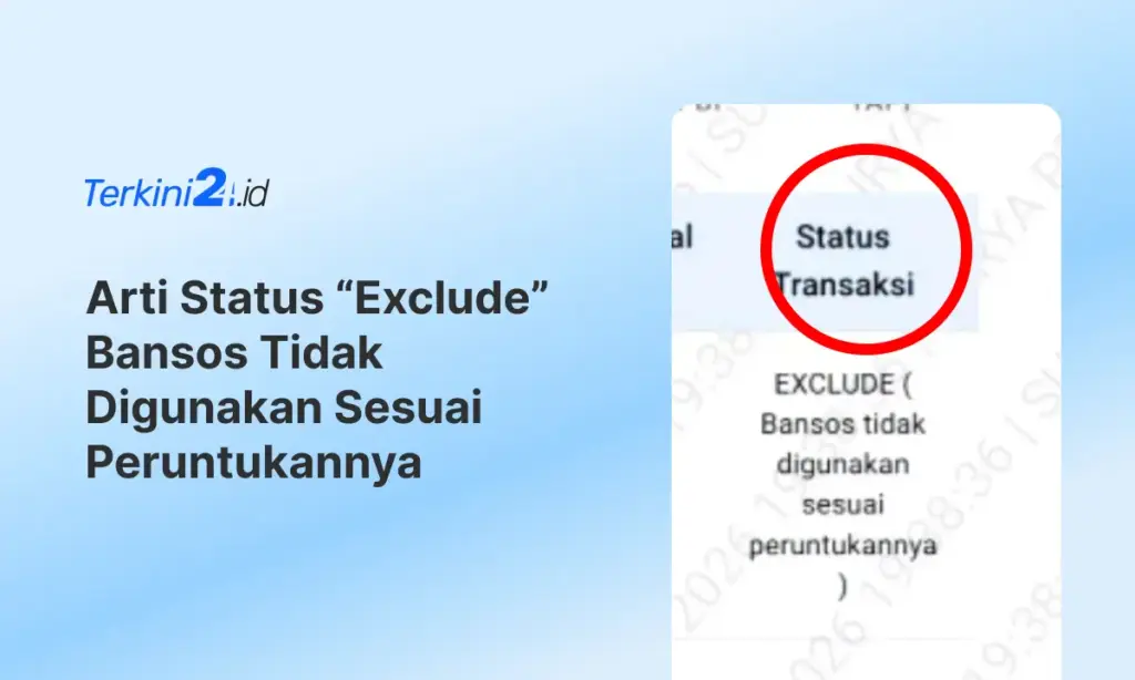 Arti Status Exclude Bansos