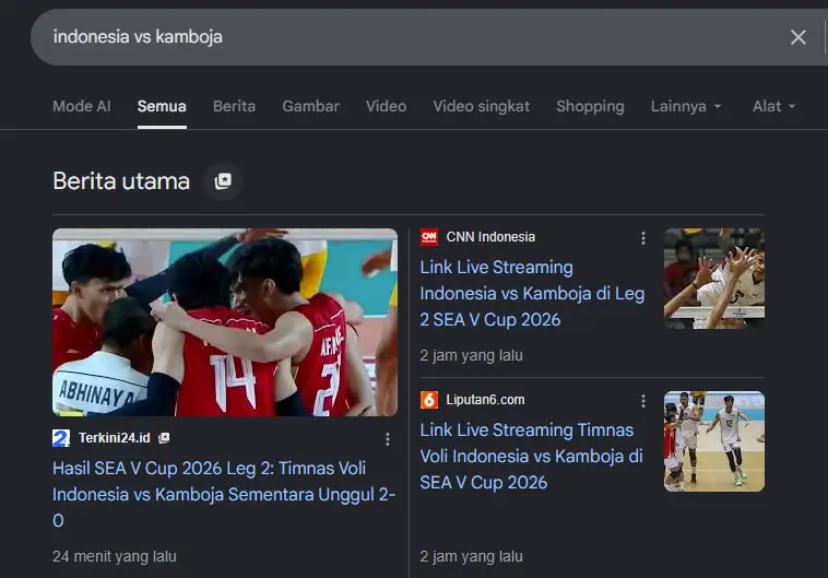 Berita Utama Timnas Voli Indonesia dari terkini24.id