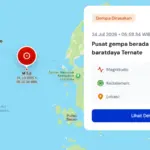 BMKG Terkini: Gempa Bumi M 5,8 Guncang Ternate dan Manado Hari Ini