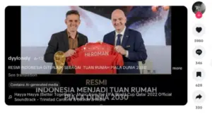 Hoaks Indonesia Bukan Tuan Rumah Piala Dunia 2030