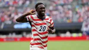 Pemain Timnas AS Folarin Balogun