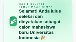 Pengumuman Hasil Seleksi PPKB, Seleksi Jalur Prestasi dan SIMAK UI 2026
