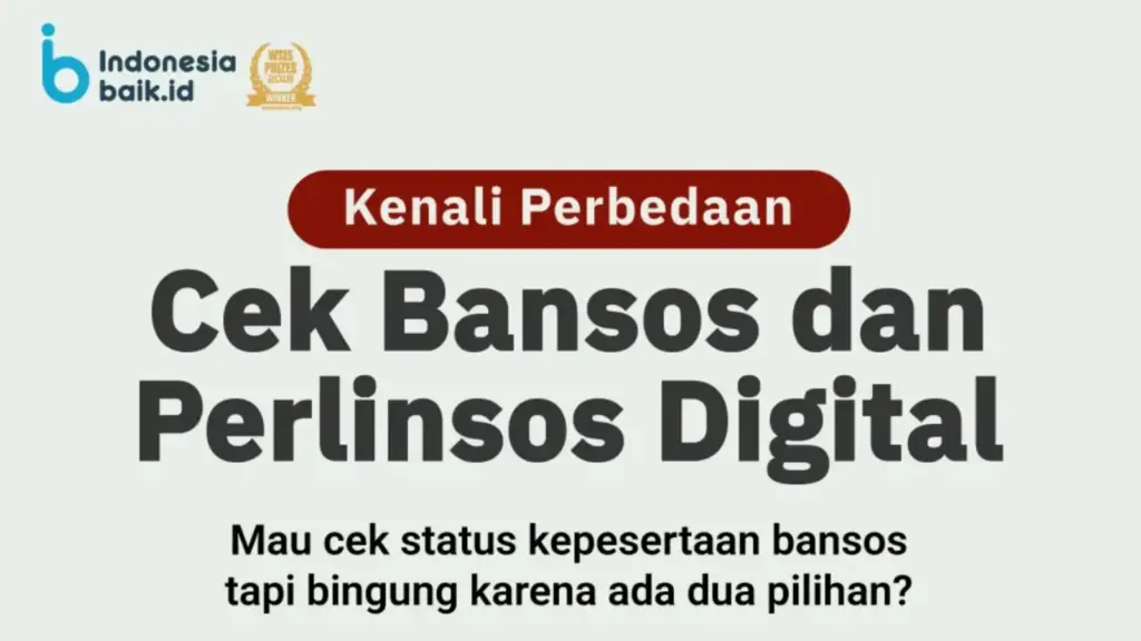 Perbedaan Aplikasi Cek Bansos dan Perlinsos Digital