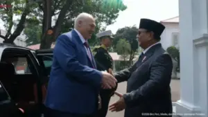 Prabowo Subianto Sambut Presiden Belarus