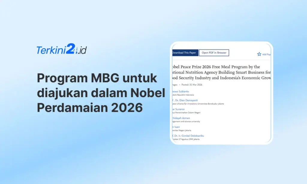 Program MBG untuk diajukan dalam Nobel Perdamaian 2026